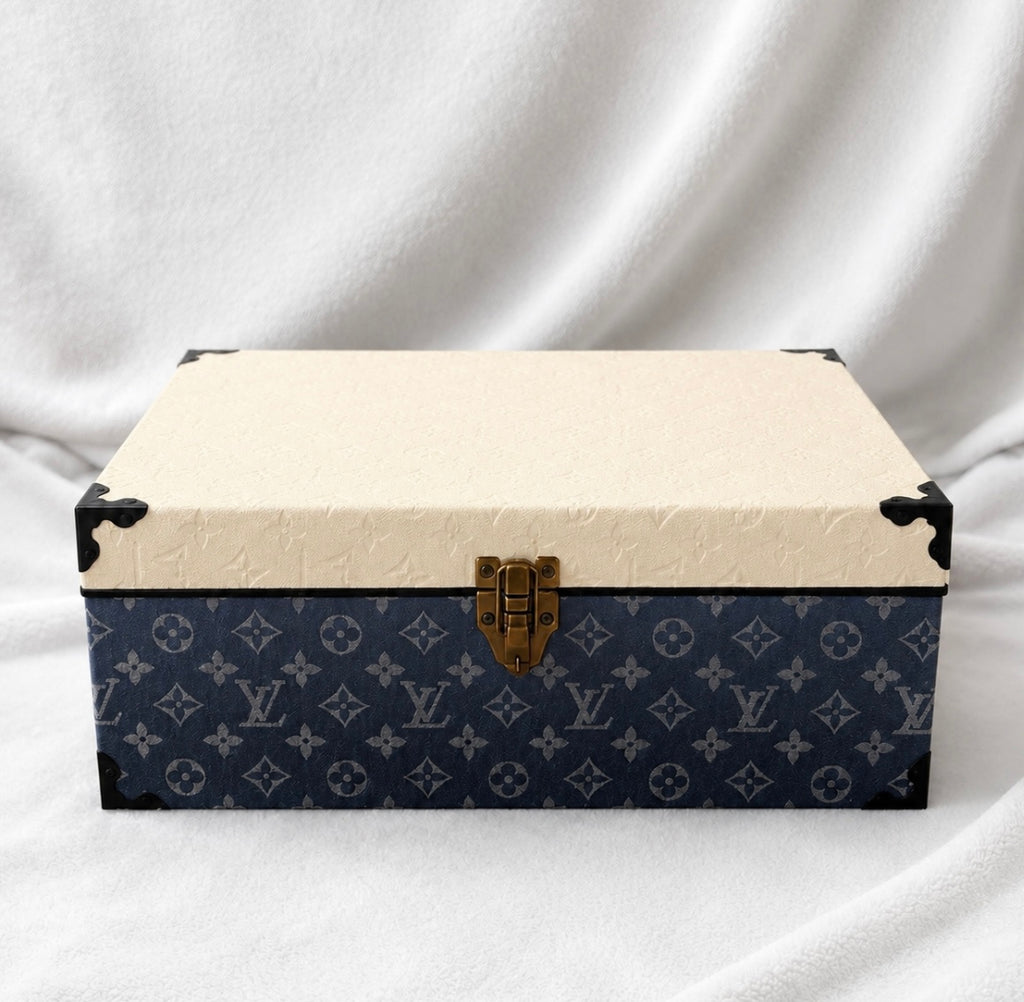 Handcrafted Louis Vuitton Vinyl Wooden Box