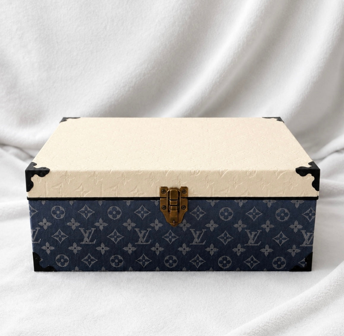 Handcrafted Louis Vuitton Vinyl Wooden Box